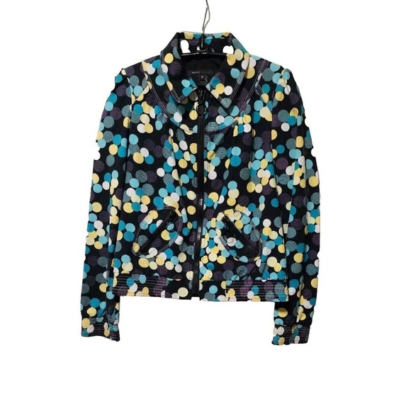 Marc Jacobs Jacket Colorful Polka Dots Size Small Pristine Condition - Picture 1 of 8